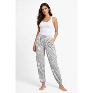 LOVE by GAP Star Print Jogger Pajama Pants Gray Small

Ultra-comfy and effortles